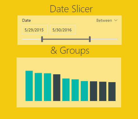 Grouping and Improved Date Slicer