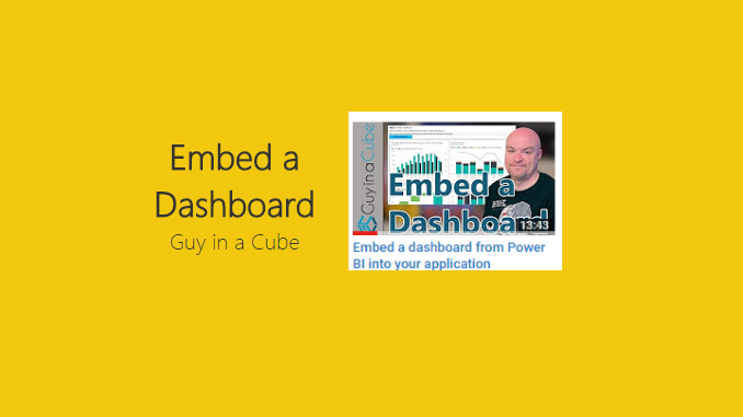 Power BI Embedded Dashboard