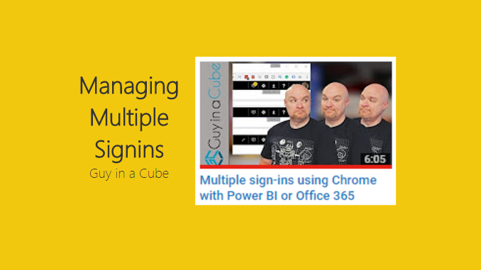 Power BI Using Multiple User Accounts