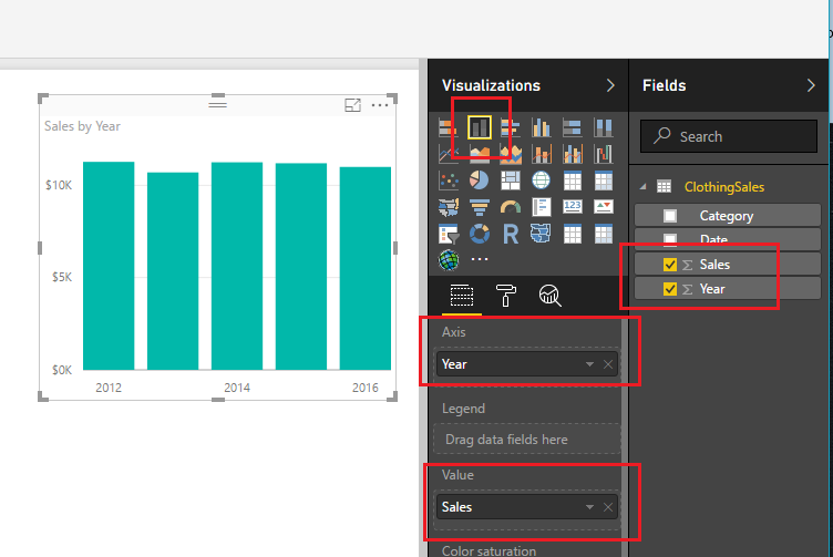 Create Bar Chart