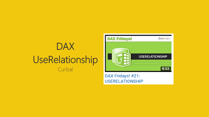 UseRelationship DAX Tutorial – Curbal