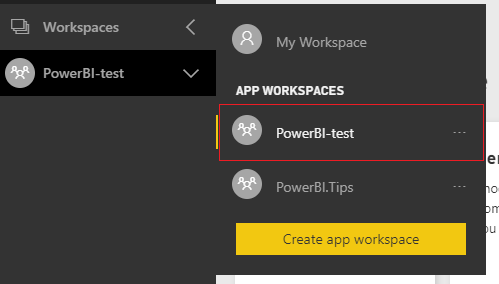 App Workspace