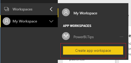 Create App Workspace