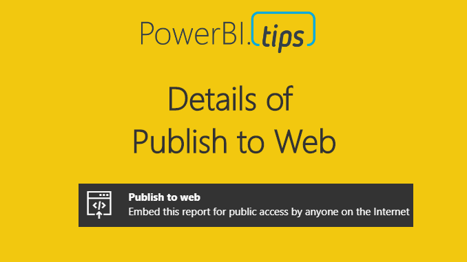 When to Use Publish to Web