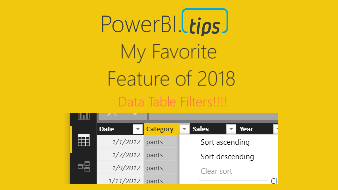 Data Table Filters