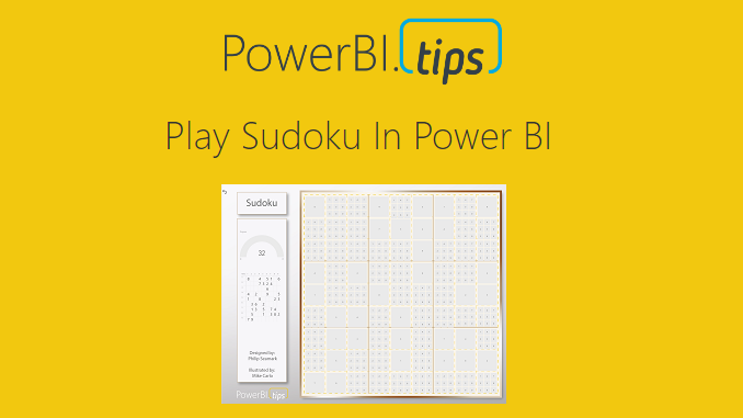 Power BI and Sudoku – Yes Please