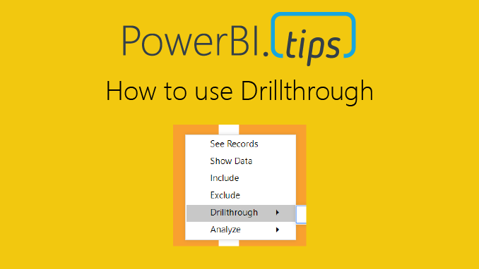 How to use Drillthrough in PowerBI