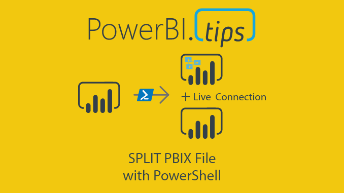 Split an existing Power BI file into a model and report